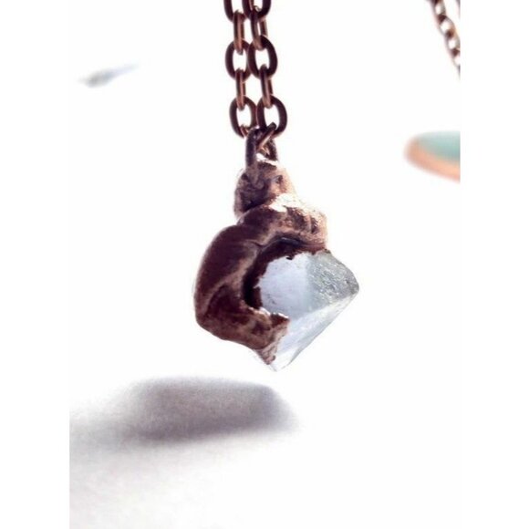 Flourite crystal necklace handmade - Picture 11 of 12